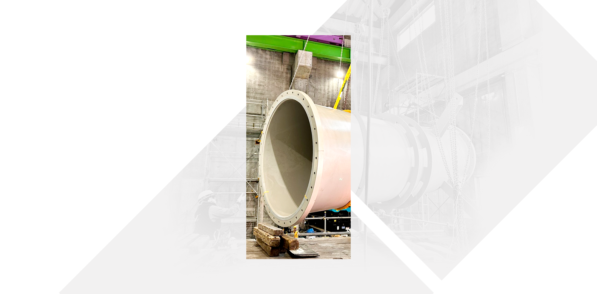 壱から成し遂げる。 配管・溶接・重量物搬入/設置・足場組立/解体